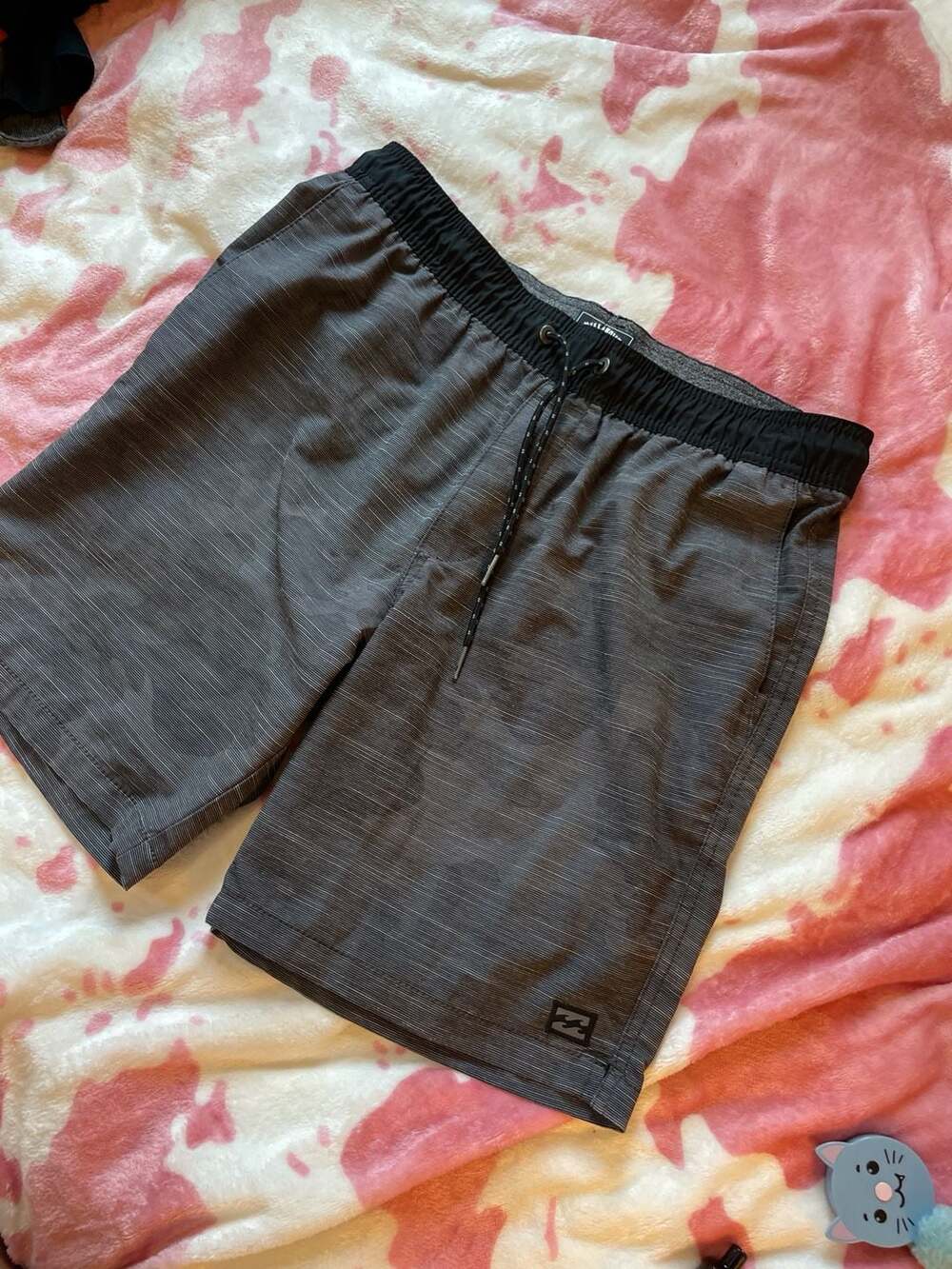 Billabong Grey Micro Stripe Layback Boardshorts Size Small